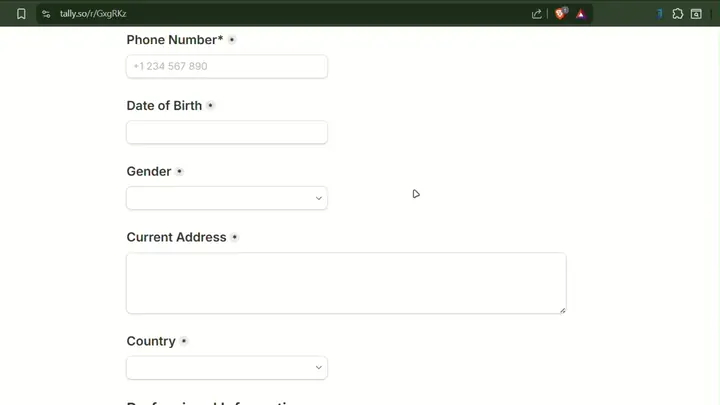 JobForm Copilot Demo